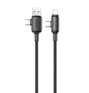 KABELL FUEGO FG181 4-IN-1 USB-A/TYPE-C/LIGHTNING BLACK