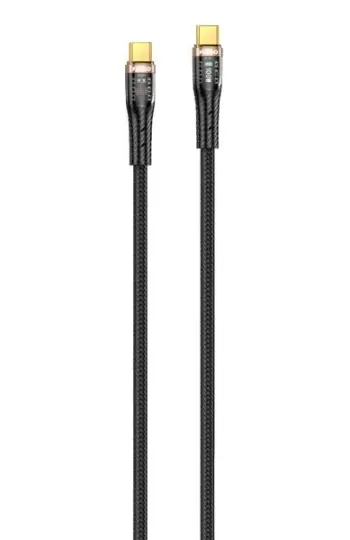 KABELL PER MOBILE FUEGO FG229 TYPE-C/TYPE-C BLACK