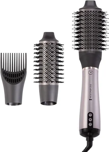 Furçë e nxehtë Remington PROluxe You AS9880, 3 koka, veshje qeramike diamond, e bardhë - 2