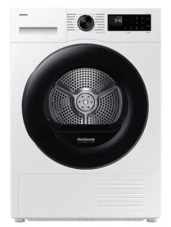 Tharëse rrobash Samsung DV90DG52A0AELE 9 kg A+++ me pompë nxehtësie, WiFi SmartThings, e bardhë