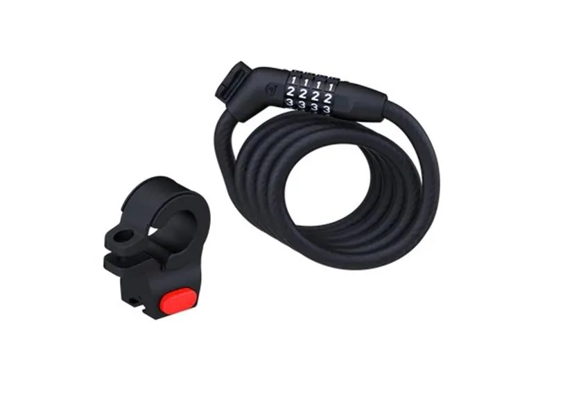 Kyç kabllo Segway Ninebot Password Lock, kombinim numerik, me mbajtës, i zi - 1