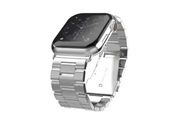 RRIP SWISSTEN METAL BAND APPLE WATCH SILVER (46000312)