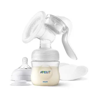 Pompa gjiri manuale Philips Avent SCF430/10, silikoni, kompakte, transparente