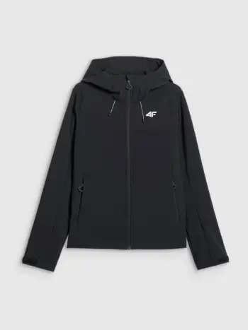 Jakne softshell për femra 4F, e zezë