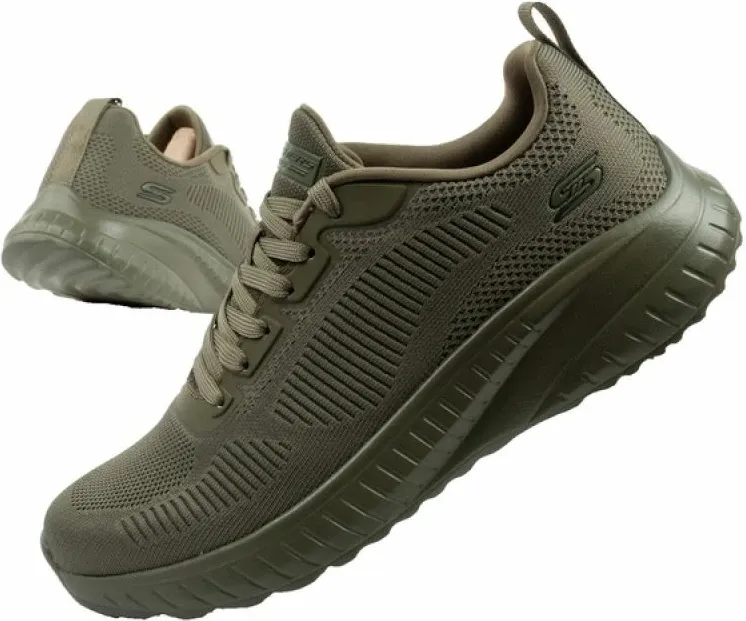 Atlete meshkujsh Skechers Bobs Squad Chaos, light olive - 1