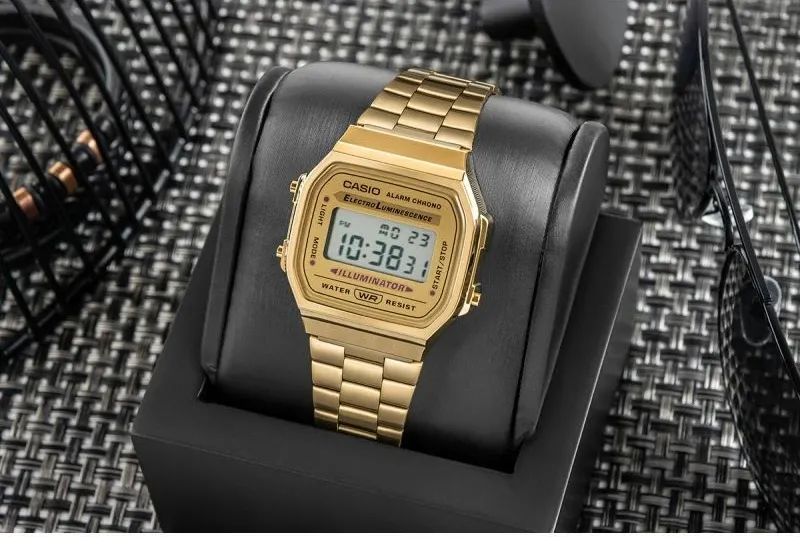 Orë dore unisex Casio vintage, ari - 5