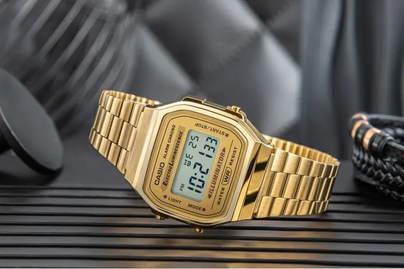 Orë dore unisex Casio vintage, ari - 6