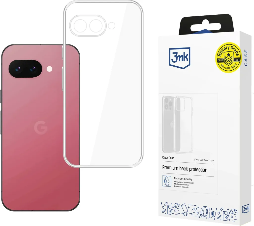 Mbështjellës, 3mk Protection, Clear Case për Google Pixel 9a, TPU, transparent - 1