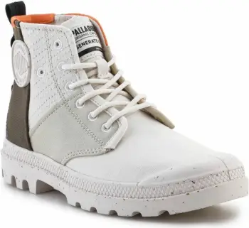 Këpucë Palladium femra, krem