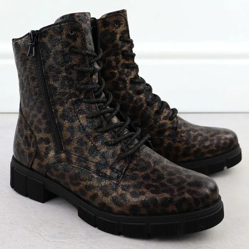 Çizme femra Rieker Remonte D2S72-90, leopard kafe - 3