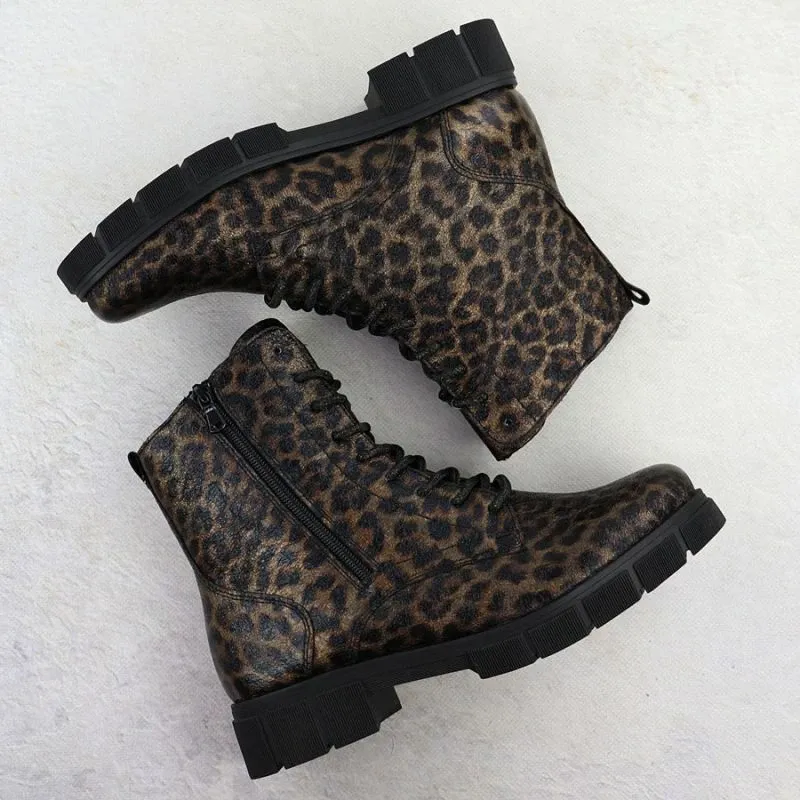 Çizme femra Rieker Remonte D2S72-90, leopard kafe - 4
