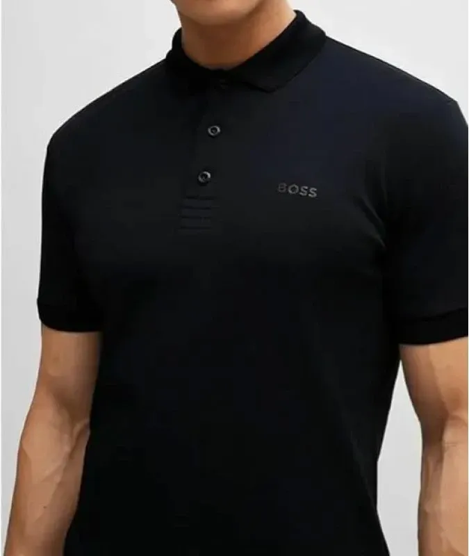 Maicë polo për meshkuj Boss, navy blue - 4