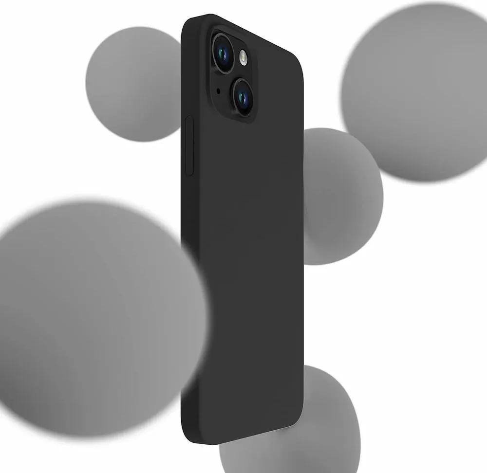 Mbështjellës silikon për iPhone 14 Plus 3mk, i zi - 2