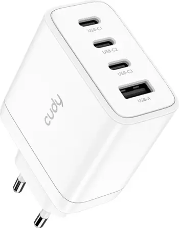 Karikues USB Cudy CH70 EU, 65W, 4 porta, i bardhë
