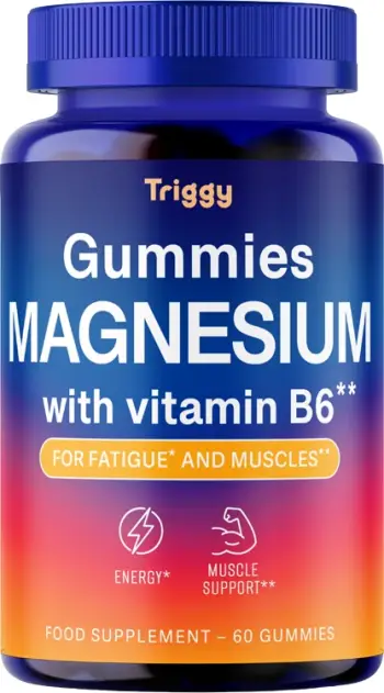 Vitamina Magnez me Vitamin B6 - Gummies për Energji (60 copë)