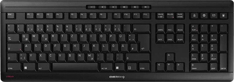 Tastierë Cherry JK-8550DE-2, layout gjerman (DE), me USB-C për karikim, e zezë - 1