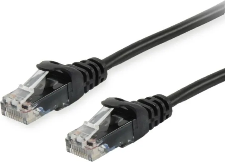 Kabllo rrjeti Equip Cat6A 0.15m, RJ-45, e zezë - 1