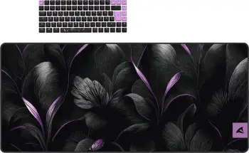 Tastierë mekanike Sharkoon SKILLER SGK50 S3 Design Bundle D2, me mauspad, e zezë/vjollcë