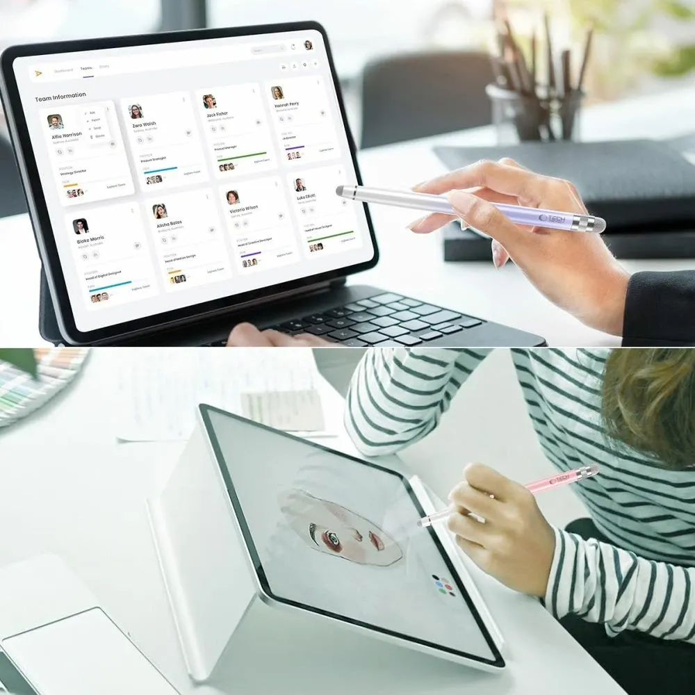 Stylus Tech-Protect USP100 për tabletë dhe smartphone, 4 maja, Vjollcë - 7