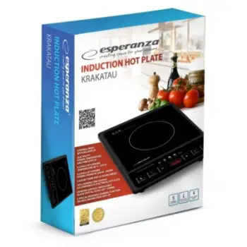 Sobë portative me induksion Esperanza KRAKATAU EKH011, 2000W, 1 zonë gatimi, e zezë