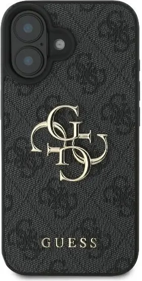 Mbështjellës Guess 4G Big Logo për iPhone 16, 6.1", i zi - 1