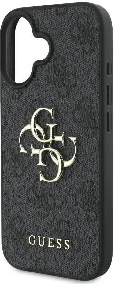 Mbështjellës Guess 4G Big Logo për iPhone 16, 6.1", i zi - 4
