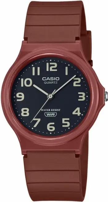 Orë dore femra Casio, burgundy
