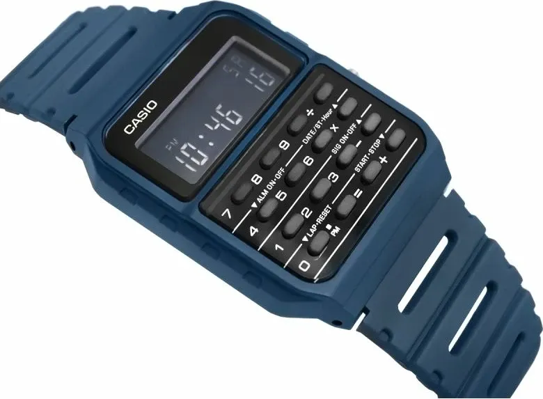 Orë dore CASIO për meshkuj, navy blue - 3