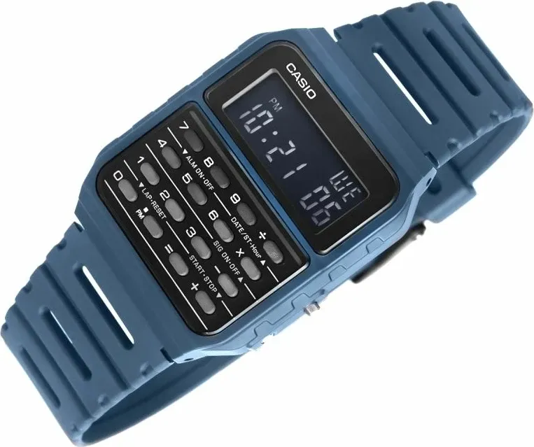 Orë dore CASIO për meshkuj, navy blue - 4