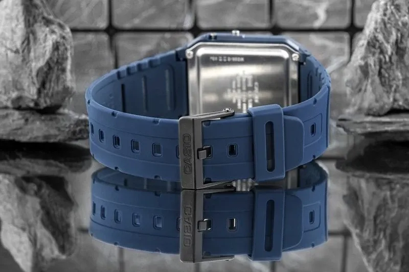 Orë dore CASIO për meshkuj, navy blue - 8