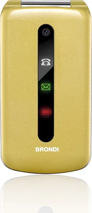 Celular Brondi President Gold DS, Dual SIM, 3.0 inç, i artë - 2