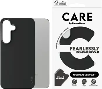 Mbështjellës PanzerGlass CARE për Samsung Galaxy S25+, i zi