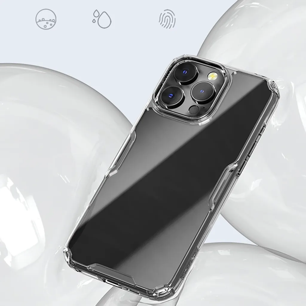 Mbështjellës Nillkin Nature Pro për iPhone 16 Pro, transparent dhe bardhë - 12