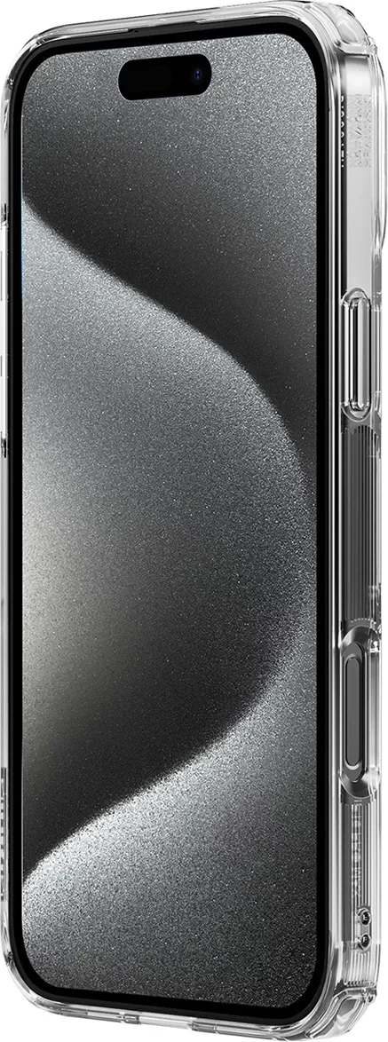 Mbështjellës Nillkin Nature Pro për iPhone 16 Pro, transparent dhe bardhë - 5
