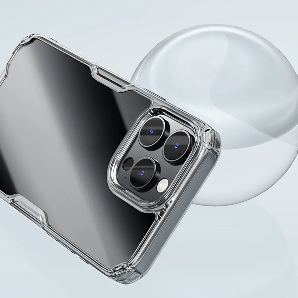Mbështjellës Nillkin Nature Pro për iPhone 16 Pro, transparent dhe bardhë - 7