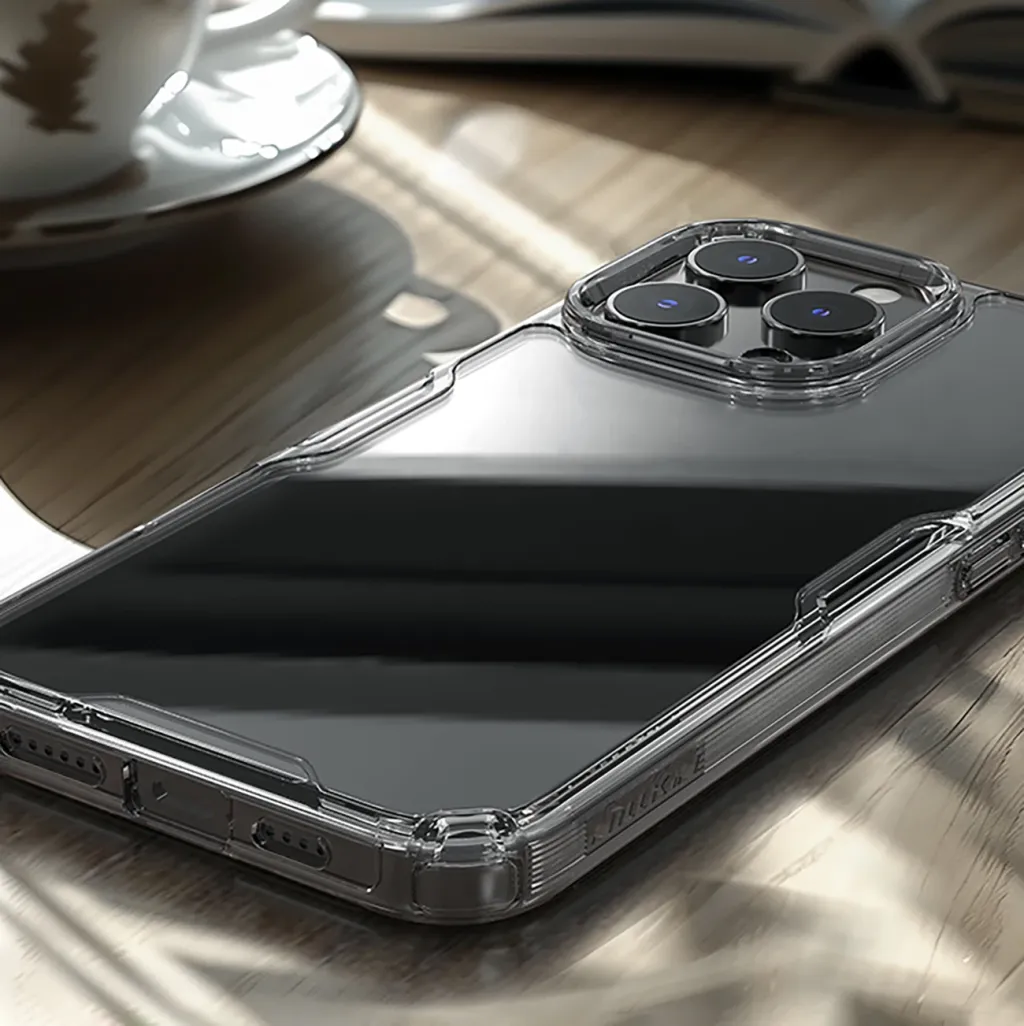 Mbështjellës Nillkin Nature Pro për iPhone 16 Pro, transparent dhe bardhë - 9