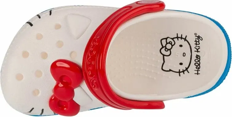 Papuqe Crocs për fëmijë, Hello Kitty, të bardha - 3