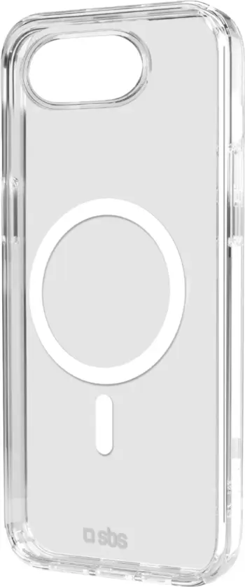 Mbështjellës SBS Cover Light Mag për iPhone 16e/17e, kompatibil me MagSafe, TPU + PMMA, transparent, me kuti