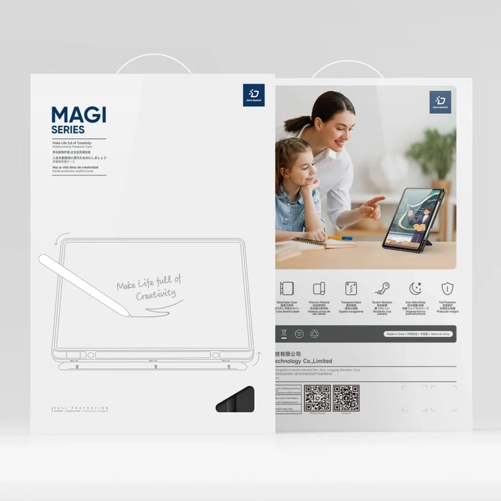 Mbulesë tablet DUX DUCIS Magi Series për iPad Pro 13 M4, me mbajtëse stylus, e zezë - 8