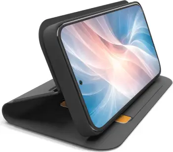 Mbështjellës SBS Wallet Smooth për Samsung Galaxy A37, me flip, xhep karte, funksion stand, mbyllje magnetike, TPU/mikrofibër, i zi