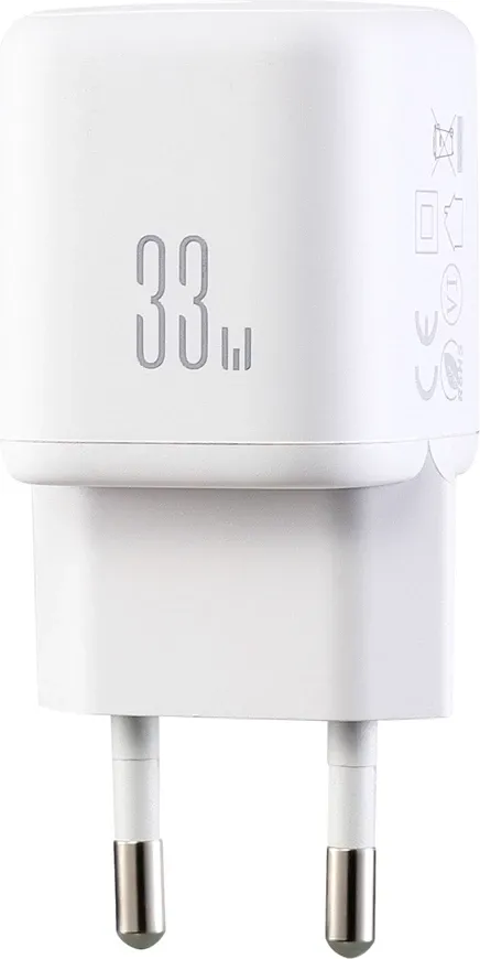 Karikues muri Joyroom JR-TG7 33W USB-A + USB-C (EU) i bardhë - 3