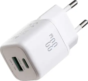 Karikues muri Joyroom JR-TG7 33W USB-A + USB-C (EU) i bardhë