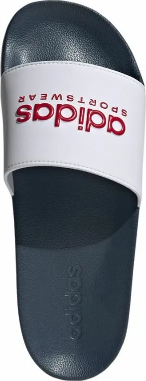 Flip-flops për meshkuj adidas, të bardha dhe blu e errët - 4