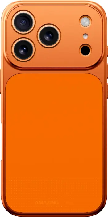 Mbështjellës celulari, AmazingThing, Minimal Mag Full Cover për iPhone 17 Pro, MagSafe, rënie deri 3 m, portokalli