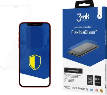 Mbrojtës ekrani 3mk FlexibleGlass për iPhone 12/12 Pro, antimikrobial, transparent