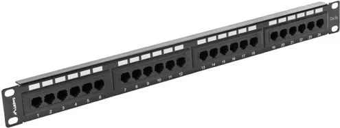 Panel patch Lanberg, 24 porte, 1U, kat.5e, UTP, i zi - 3