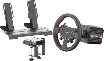 Set timoni sim-racing PXN VD6-Bundle-EU Direct Drive 6Nm, pedale metal, mbajtëse Z8