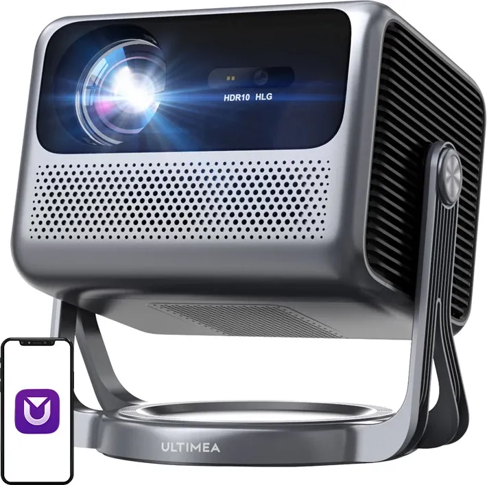 Projektor Ultimea Nova C40 Full HD 1080p, Android TV 11, Wi‑Fi, Bluetooth 5.3, HDR/HLG, gri, set - 1