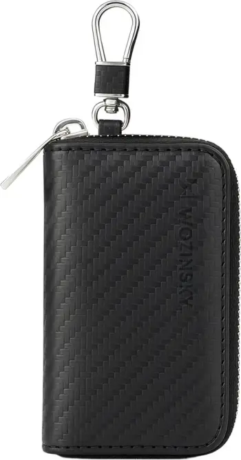 Këllëf Faraday për çelës veture Wozinsky WBS-20, bllokim RFID, 1.8 x 8.6 x 4.5 cm, i zi
