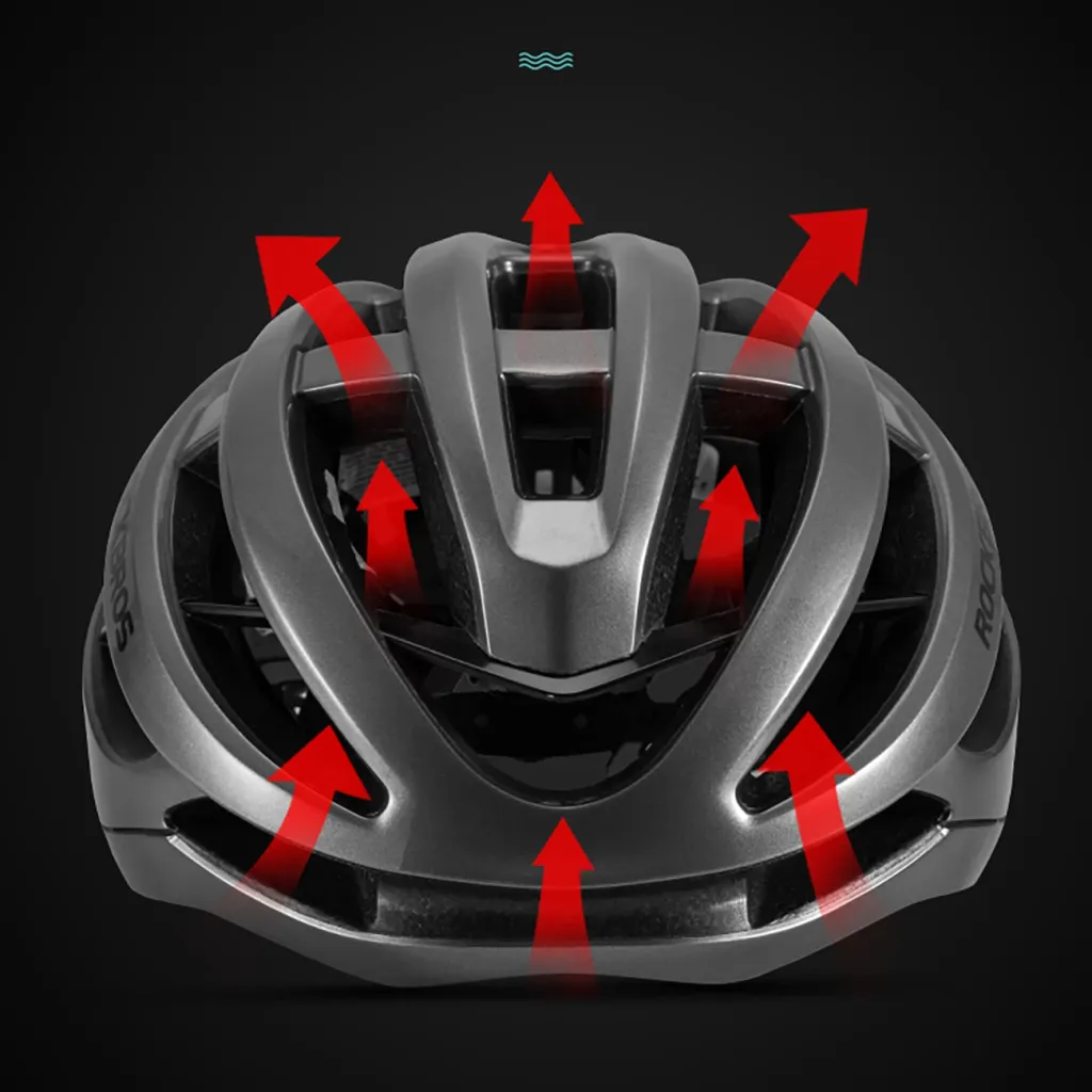 Helmet biçiklete Rockbros HC-58BK-M 55-58 cm, zi/gri - 7
